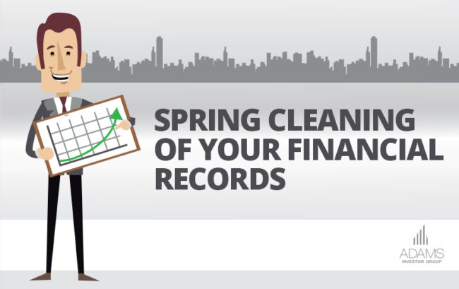 spring cleaning of your financial records
